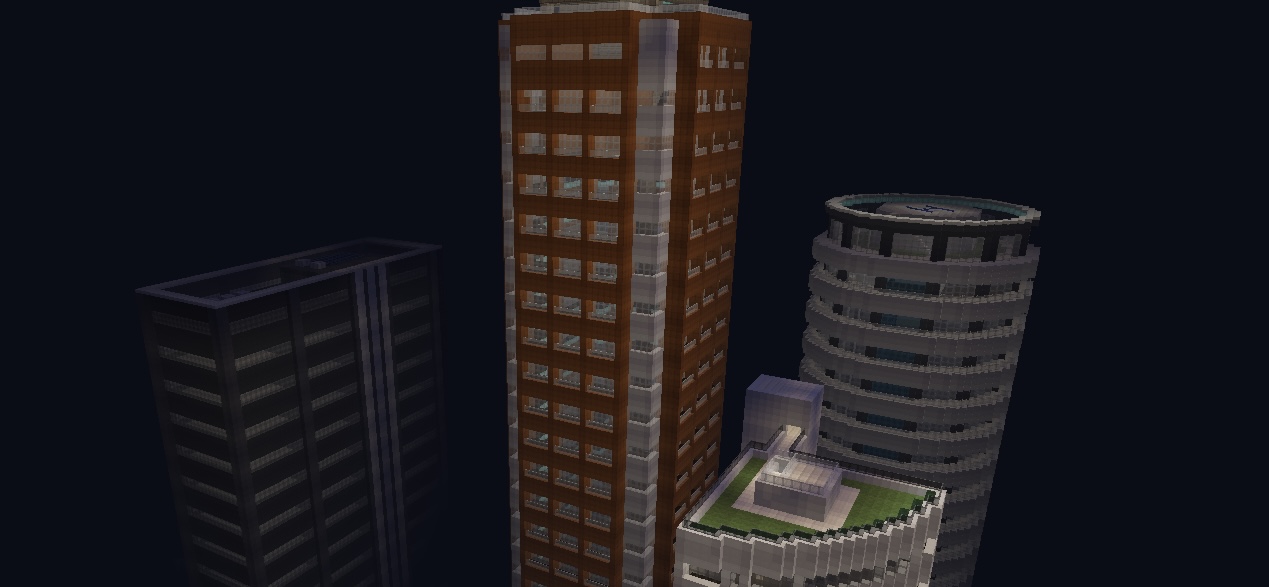 高層化した建物の一例